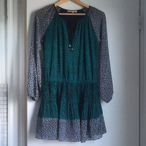 Michael Kors Drop Waist Floral Dress